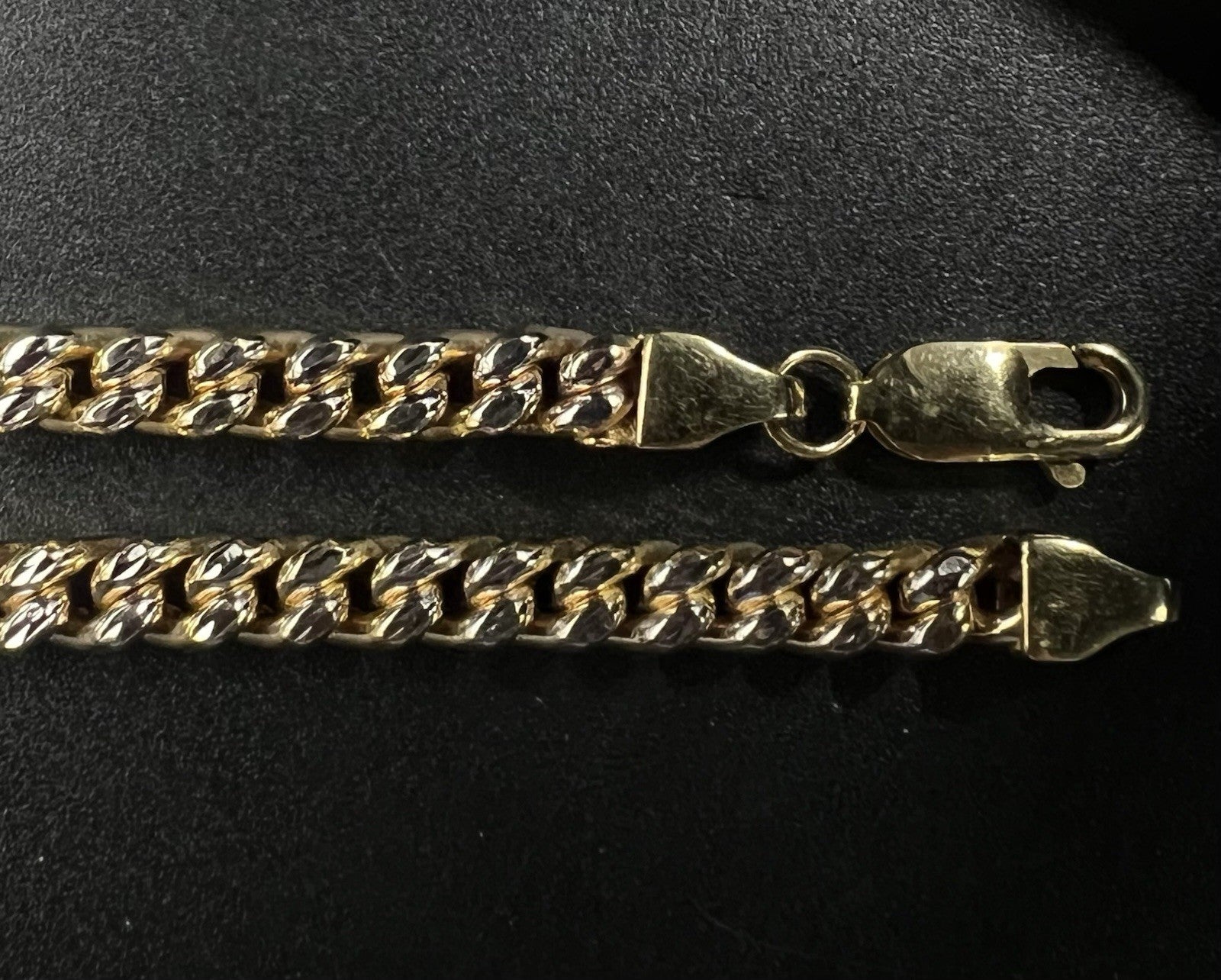 8.25” 10K Semi-Solid Yellow Gold Diamond Cut Franco Box Bracelet 11.83g | 4.7MM