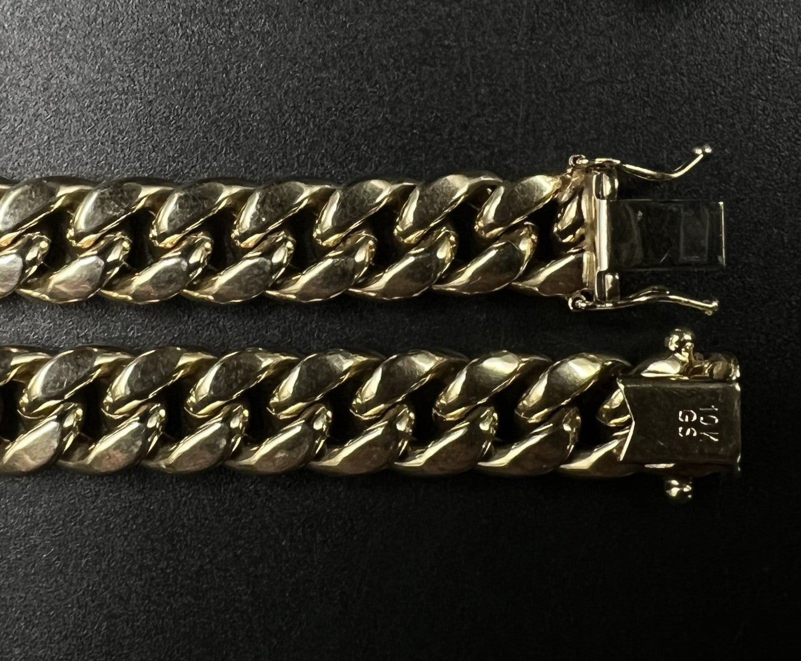 28” 10K Hollow Yellow Gold Miami Cuban Chain | 61.4g | 9.6MM | Box Closure |