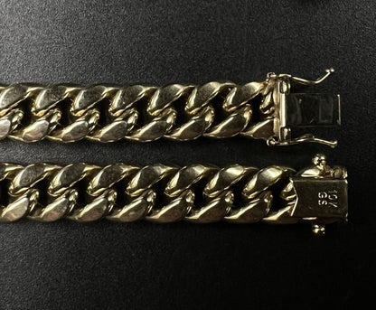 28” 10K Hollow Yellow Gold Miami Cuban Chain | 61.4g | 9.6MM | Box Closure |