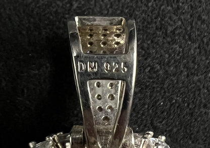 .84” x 1.8” 925 Semi-Solid Sterling Silver Jesus Face Pendant 11.44g 7.5MM Bail