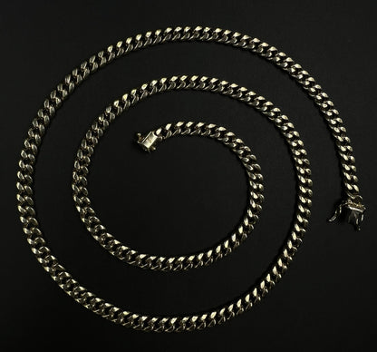 26” 10K Hollow Yellow Gold Diamond Cut Miami Cuban Chain | 22.10g | 6MM | Box |