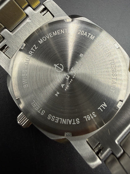 Nautis Stealth Professional Diver 45MM Men’s Day/Date Swiss MVMT Watch GL2087-D
