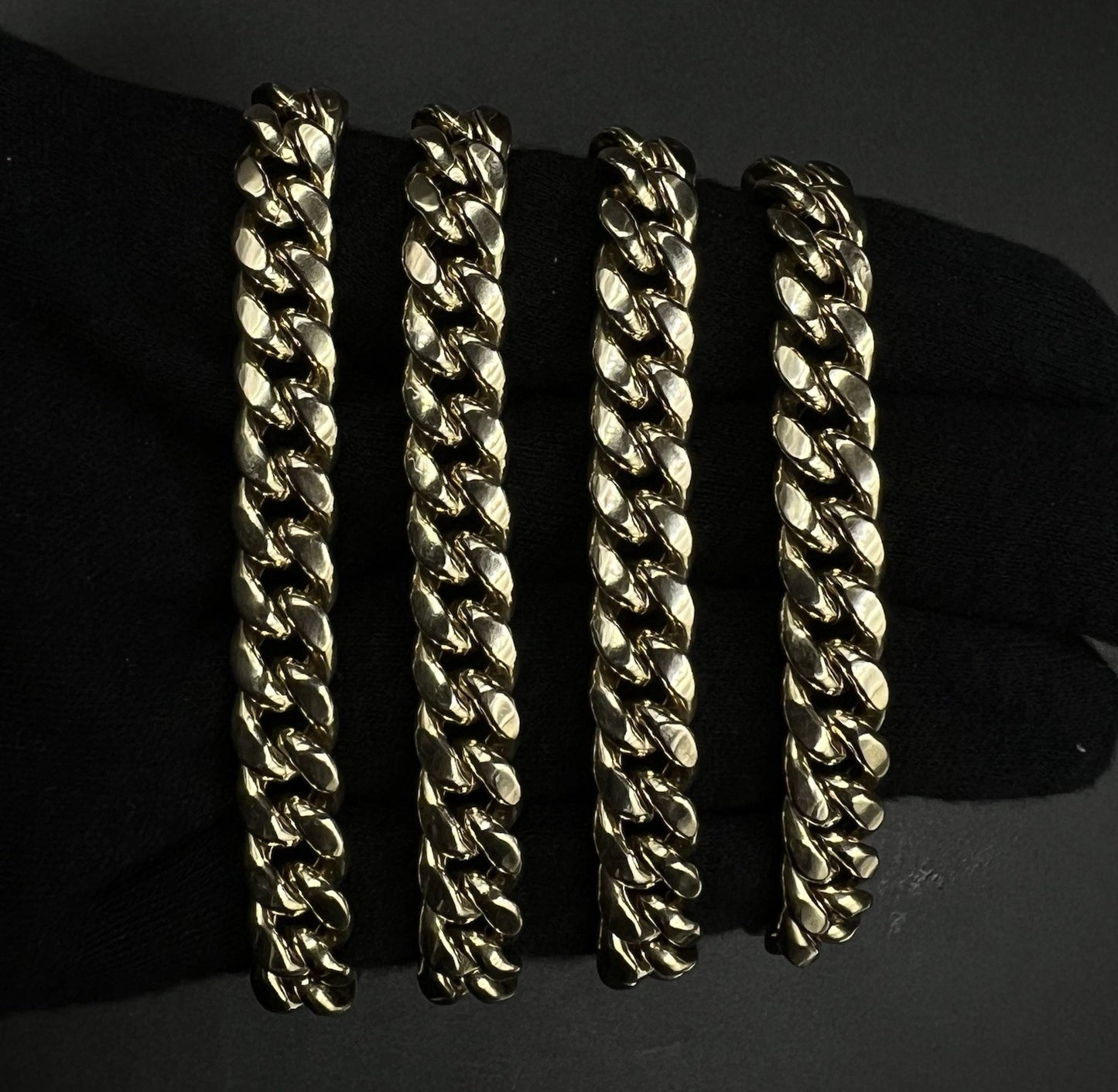 28” 10K Hollow Yellow Gold Miami Cuban Chain | 61.4g | 9.6MM | Box Closure |