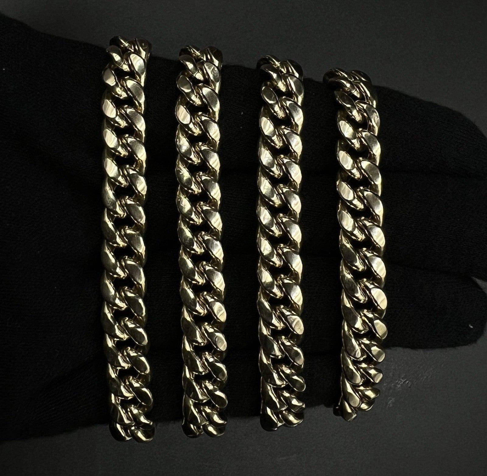 28” 10K Hollow Yellow Gold Miami Cuban Chain | 61.4g | 9.6MM | Box Closure |