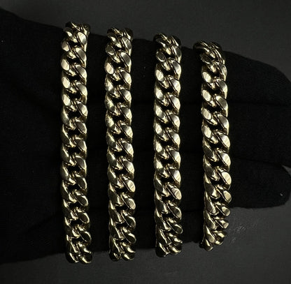 28” 10K Hollow Yellow Gold Miami Cuban Chain | 61.4g | 9.6MM | Box Closure |
