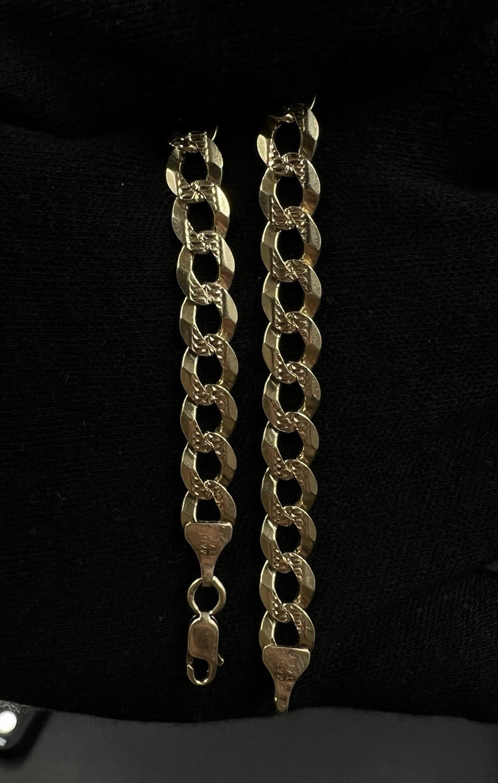 9” 14K Yellow Gold Diamond Cut Cuban Bracelet | 12.3g | 7MM | Italy | Lobster