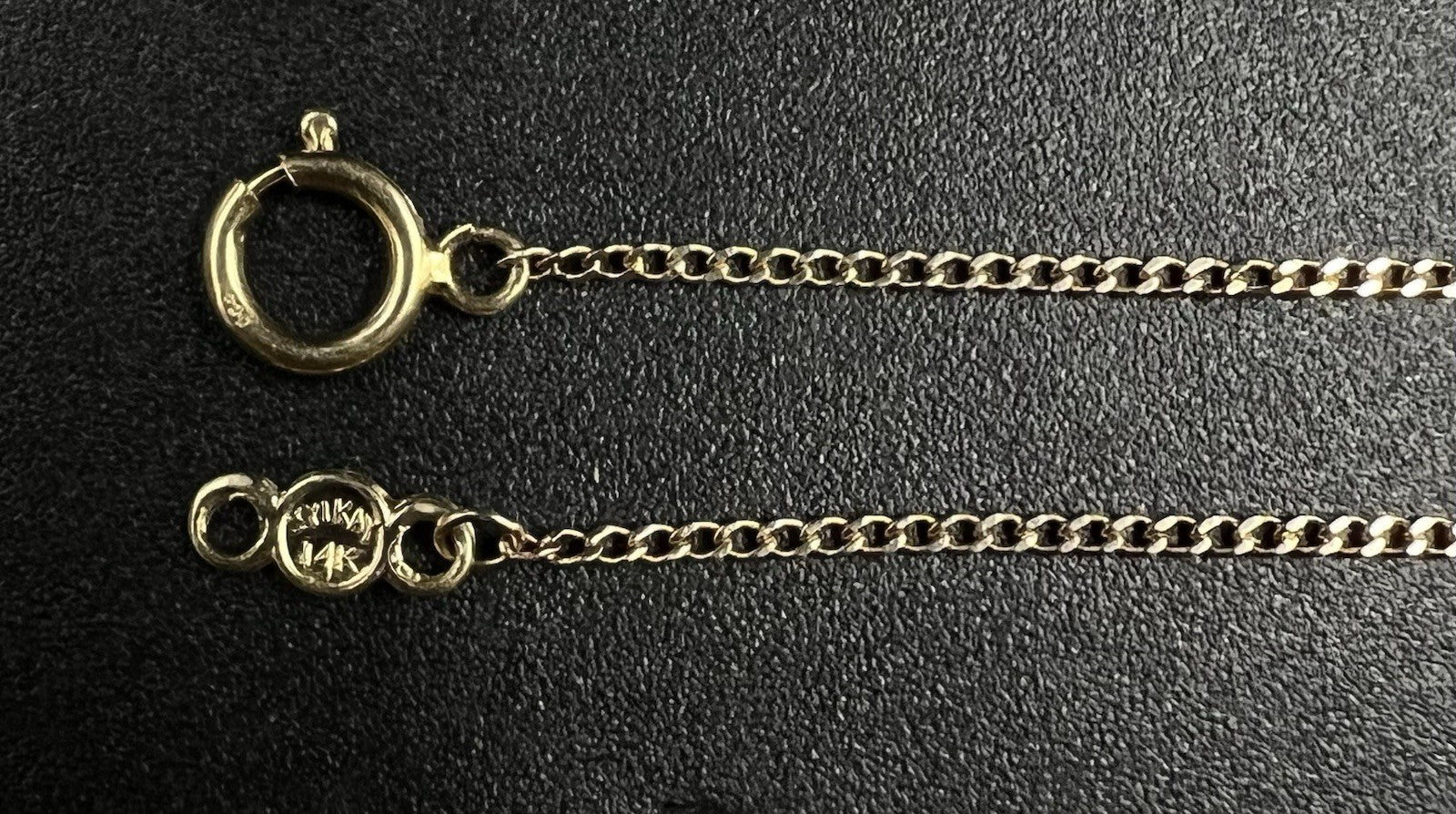 22” 14K Hollow Yellow Gold Diamond Cut Cuban Chain | 1.52g | 1.1MM | Lobster |