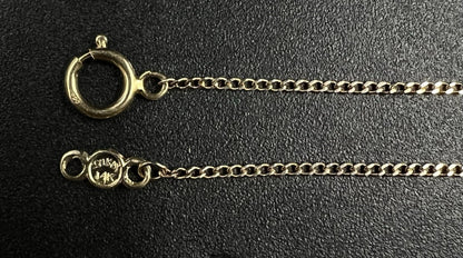 22” 14K Hollow Yellow Gold Diamond Cut Cuban Chain | 1.52g | 1.1MM | Lobster |