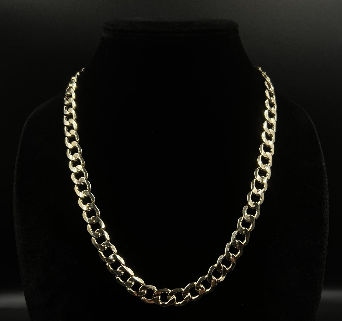 22” 14K Hollow Yellow Gold Diamond Cut Cuban Chain | 43.3g | 11MM | Lobster |