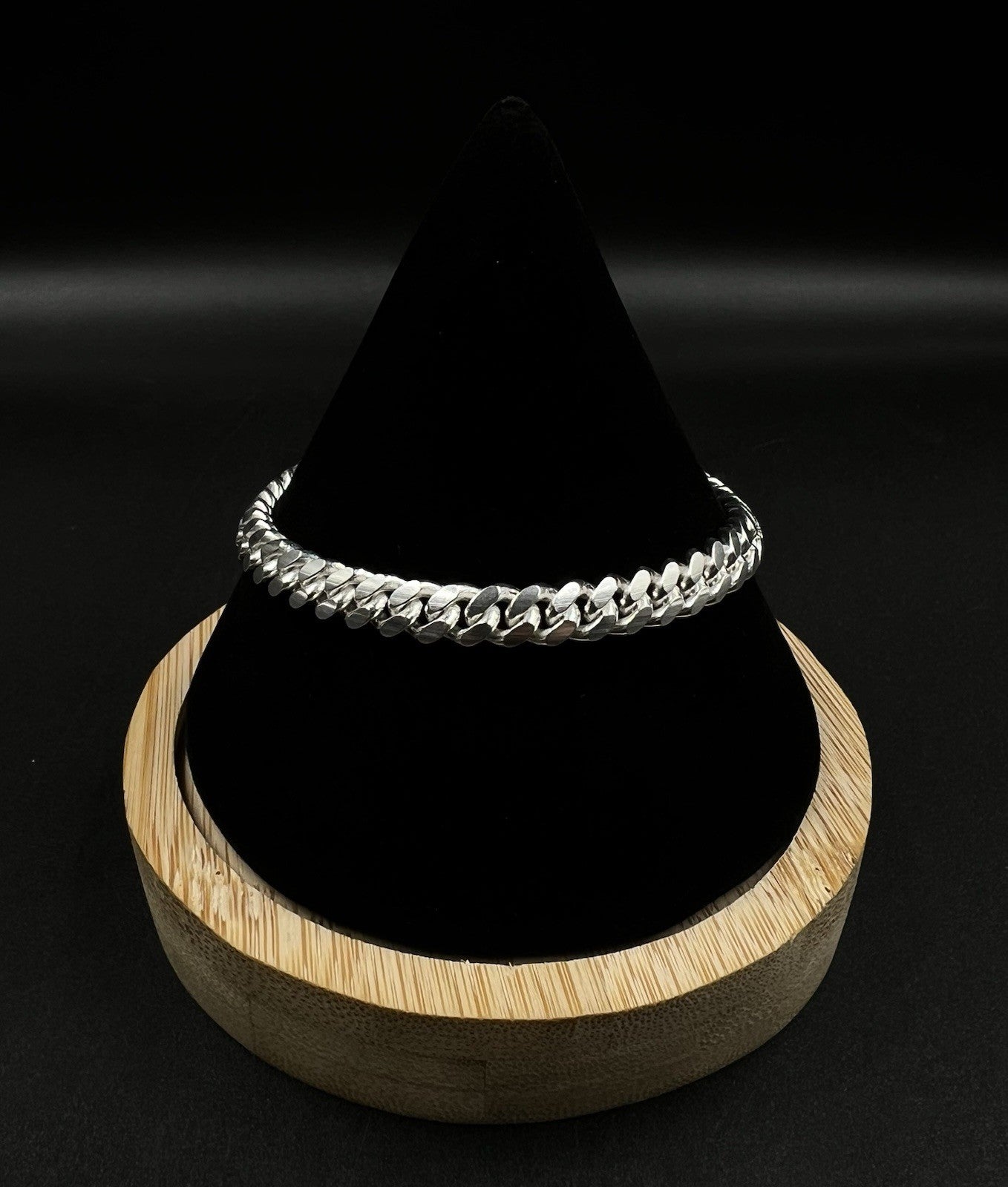 7.25” 925 Solid Sterling Silver Miami Cuban Bracelet | 17.29g | 6.3mm | Italy |