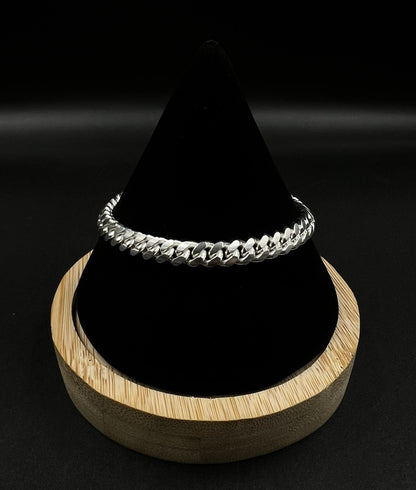7.25” 925 Solid Sterling Silver Miami Cuban Bracelet | 17.29g | 6.3mm | Italy |