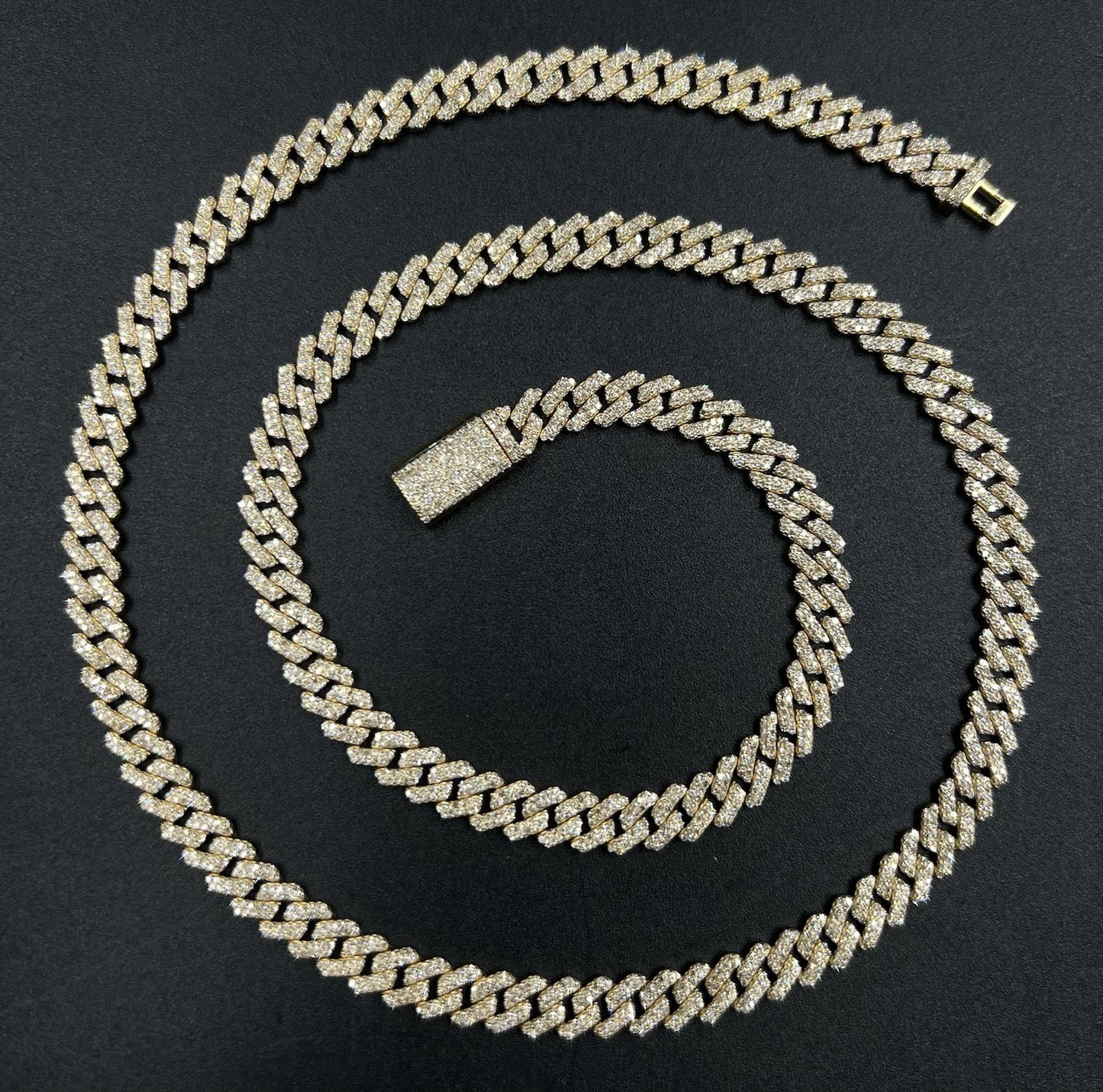 24” 10K Solid Gold Natural Diamond Miami Cuban Link Chain | 44.65g | 6ct | 6.9MM