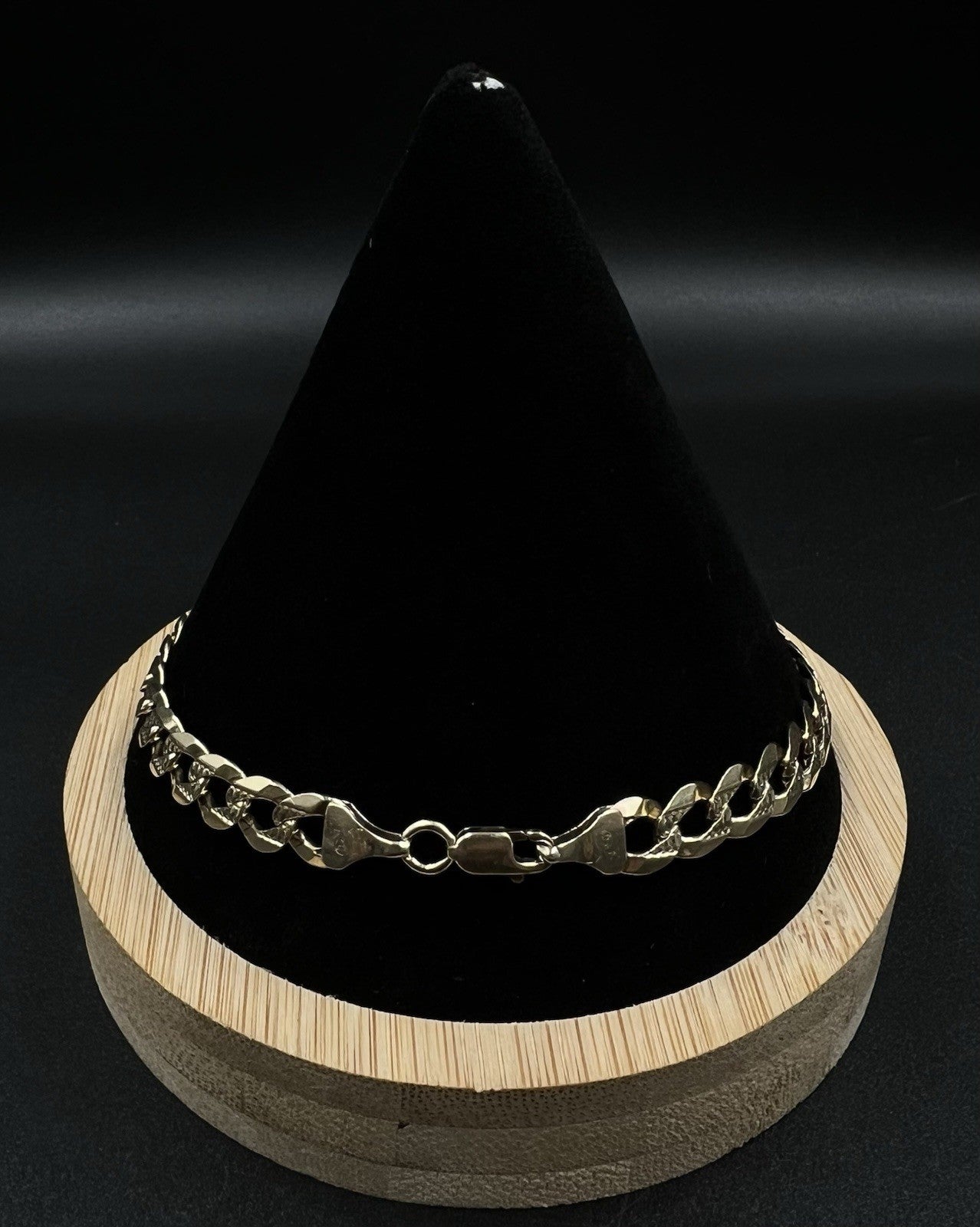 9” 14K Yellow Gold Diamond Cut Cuban Bracelet | 12.3g | 7MM | Italy | Lobster
