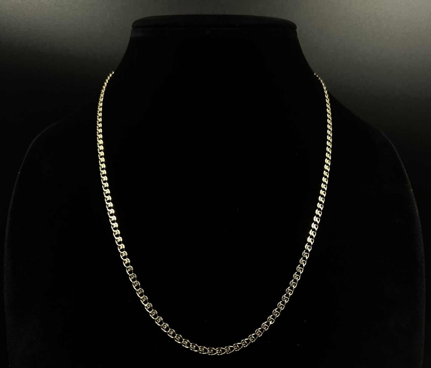 21” 14K Semi-Solid Yellow Gold Diamond Cut Heart Link Chain 5.56g | 3.1MM |