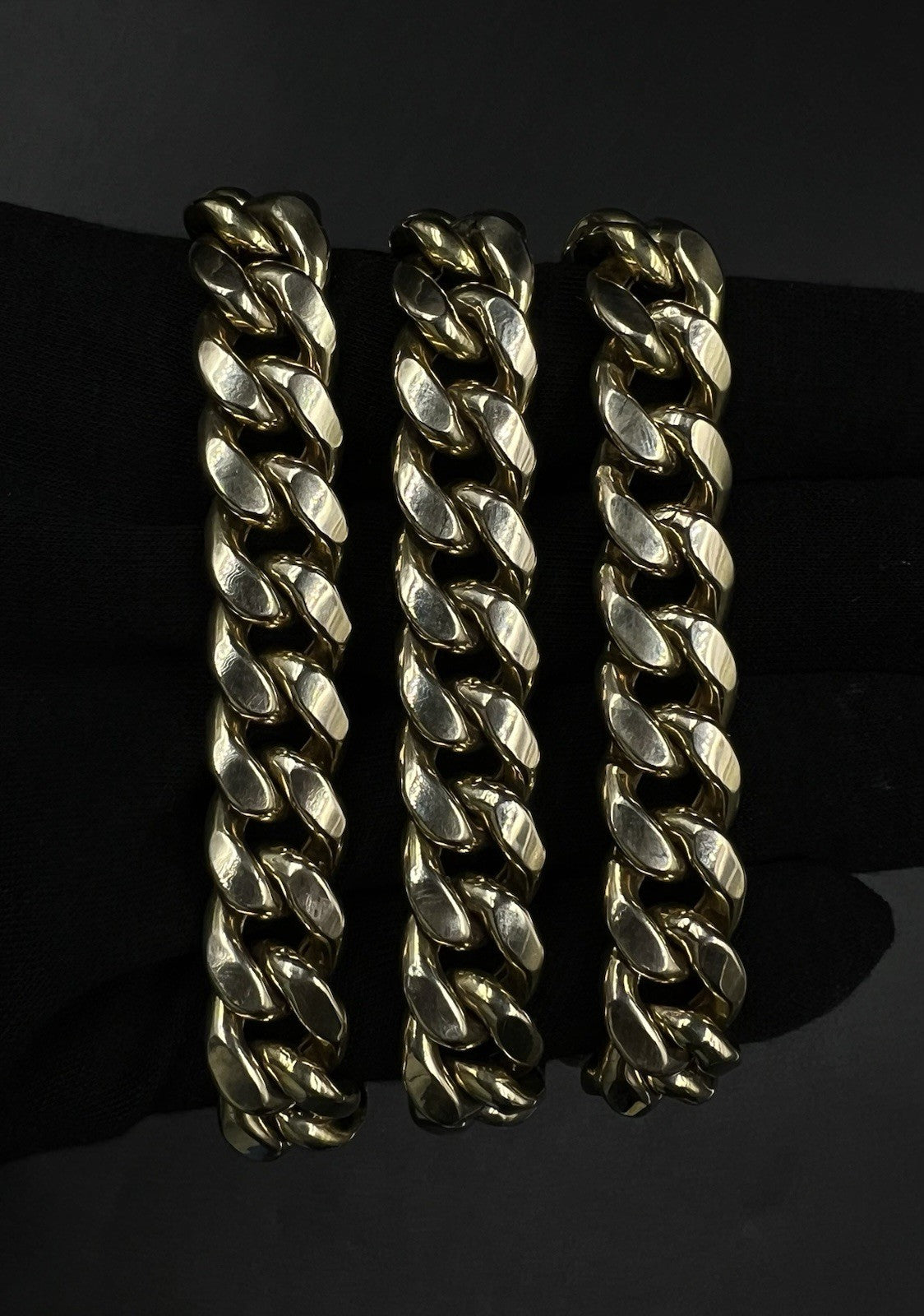 22” 10K Semi-Solid Yellow Gold Miami Cuban Chain | 84.45g | 13mm | Box Clasp |