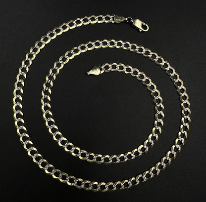 22.25” 14K Solid Yellow Gold Diamond Cut Cuban Chain | 19.7g | 5.6mm | Lobster |