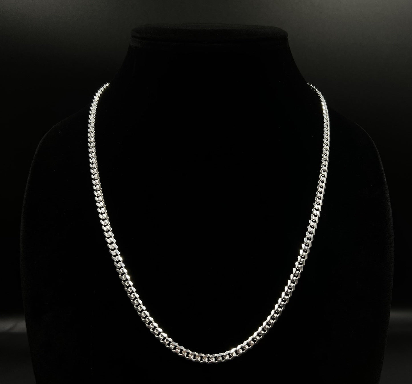 22” 925 Solid Sterling Silver Diamond Cut Miami Cuban Chain 29.51g | 4.8mm Italy