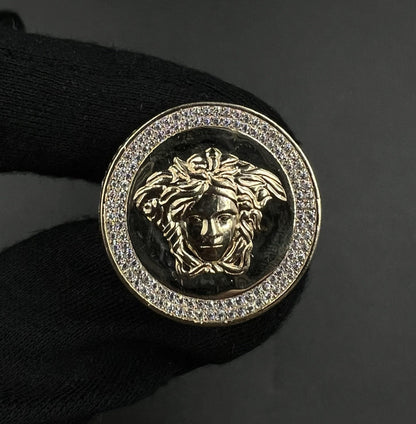 14K Semi-Solid Yellow Gold Natural Diamond Ring | Size 10 | ~1.5ct | 11.09g |