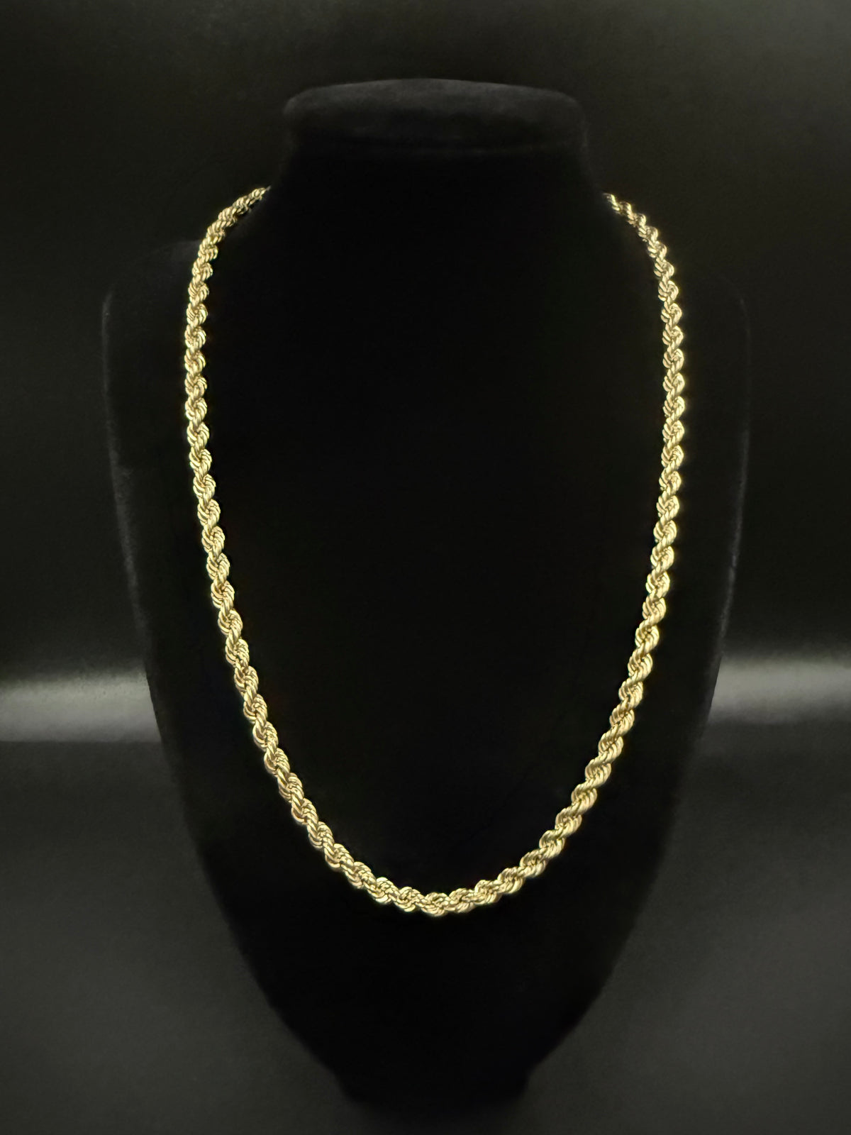 10k Gold Rope Chain | 20” | 5mm | 8.37g | Hollow